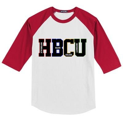 Historically Black College University Student HBCU Kids Colorblock Raglan Jersey