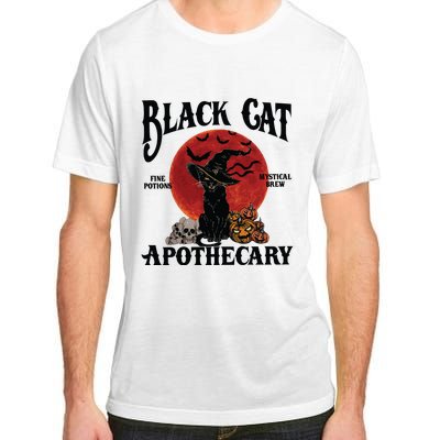 Halloween Black Cat Apothecary Retro Halloween Cat Adult ChromaSoft Performance T-Shirt