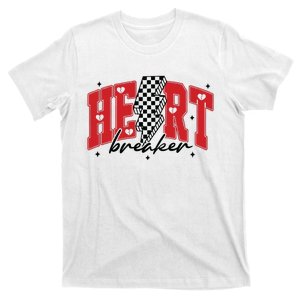 Heart Breaker Checkered Retro Valentine T-Shirt