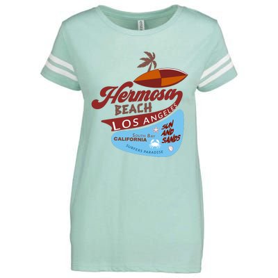 Hermosa Beach California Enza Ladies Jersey Football T-Shirt