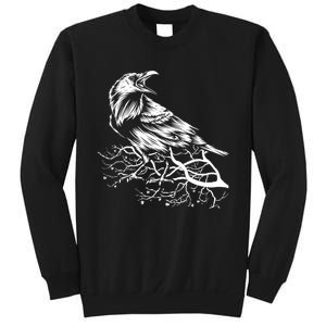 Halloween Bird Creepy Gift Raven Bird Animal Crow Sweatshirt