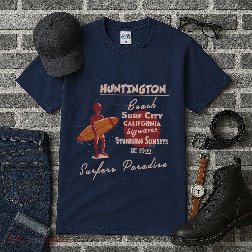 Huntington Beach California Vintage Tall T-Shirt