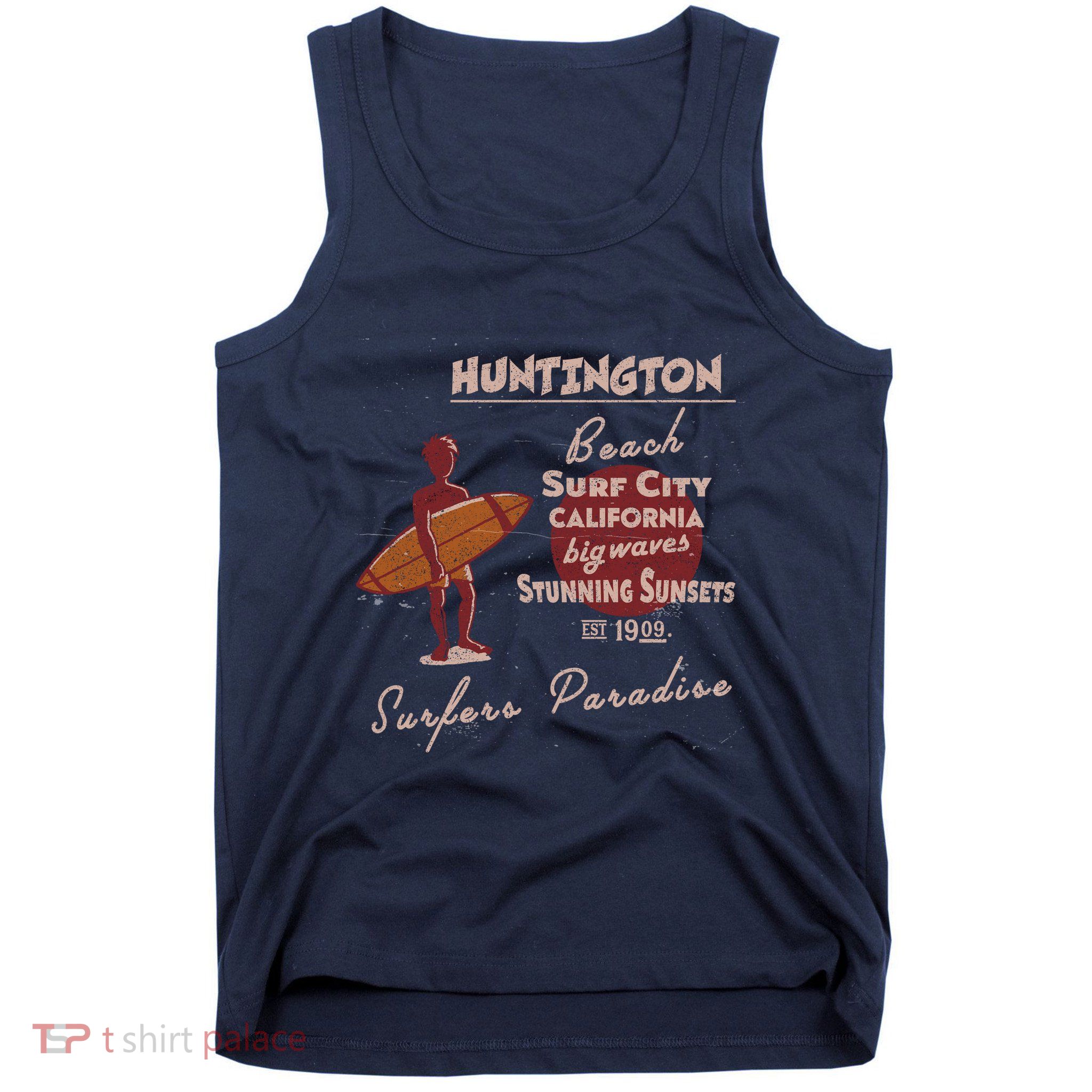 Huntington Beach California Vintage Tank Top
