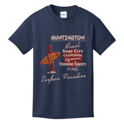 Huntington Beach California Vintage Kids T-Shirt
