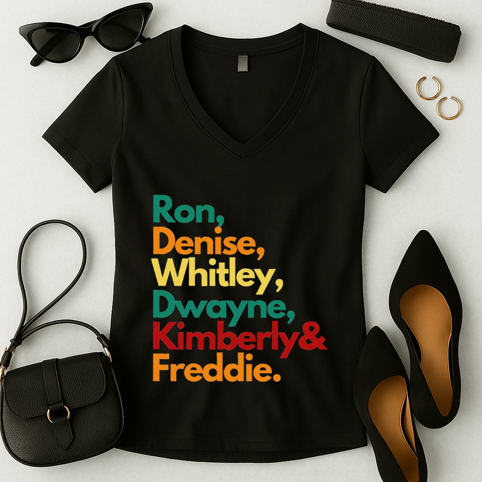 Hbcu Black College Graduates Whitley Retro For And Women Women's V-Neck T-Shirt