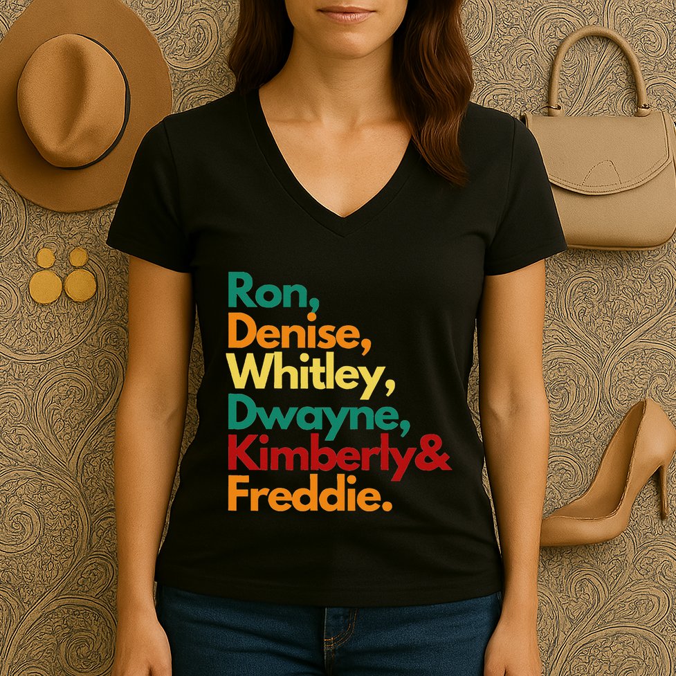 Hbcu Black College Graduates Whitley Retro For And Women Women's V-Neck T-Shirt