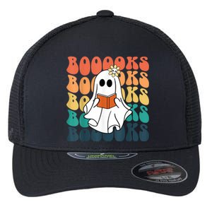 Halloween Booooks Cute Ghost Boo Reading Books Adults Funny Gift Flexfit Unipanel Trucker Cap