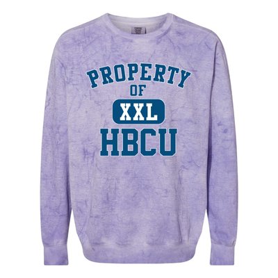 Historically Black College University Property Of My Hbcu Gift Colorblast Crewneck Sweatshirt