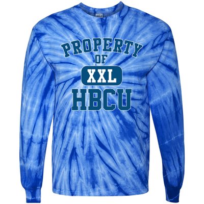 Historically Black College University Property Of My Hbcu Gift Tie-Dye Long Sleeve Shirt