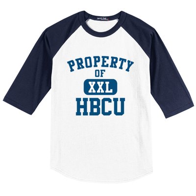 Historically Black College University Property Of My Hbcu Gift Baseball Sleeve Shirt