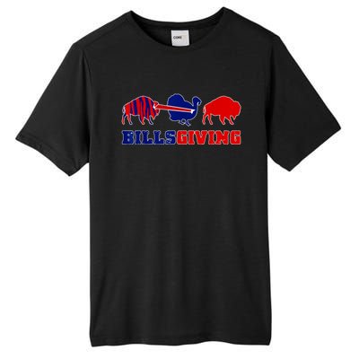 Happy Billsgivings Chicken Football Thanksgiving Tall Fusion ChromaSoft Performance T-Shirt