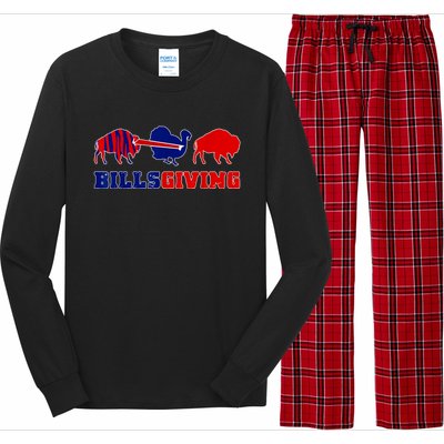 Happy Billsgivings Chicken Football Thanksgiving Long Sleeve Pajama Set