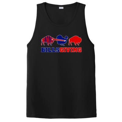 Happy Billsgivings Chicken Football Thanksgiving PosiCharge Competitor Tank