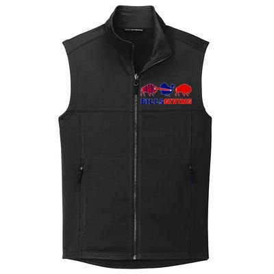 Happy Billsgivings Chicken Football Thanksgiving Collective Smooth Fleece Vest