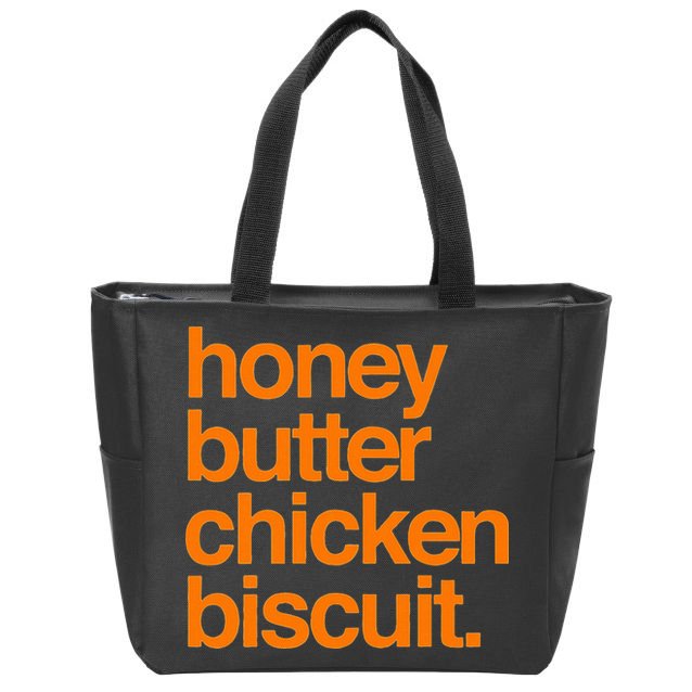 Honey Butter Chicken Biscuit Texas Pride Zip Tote Bag