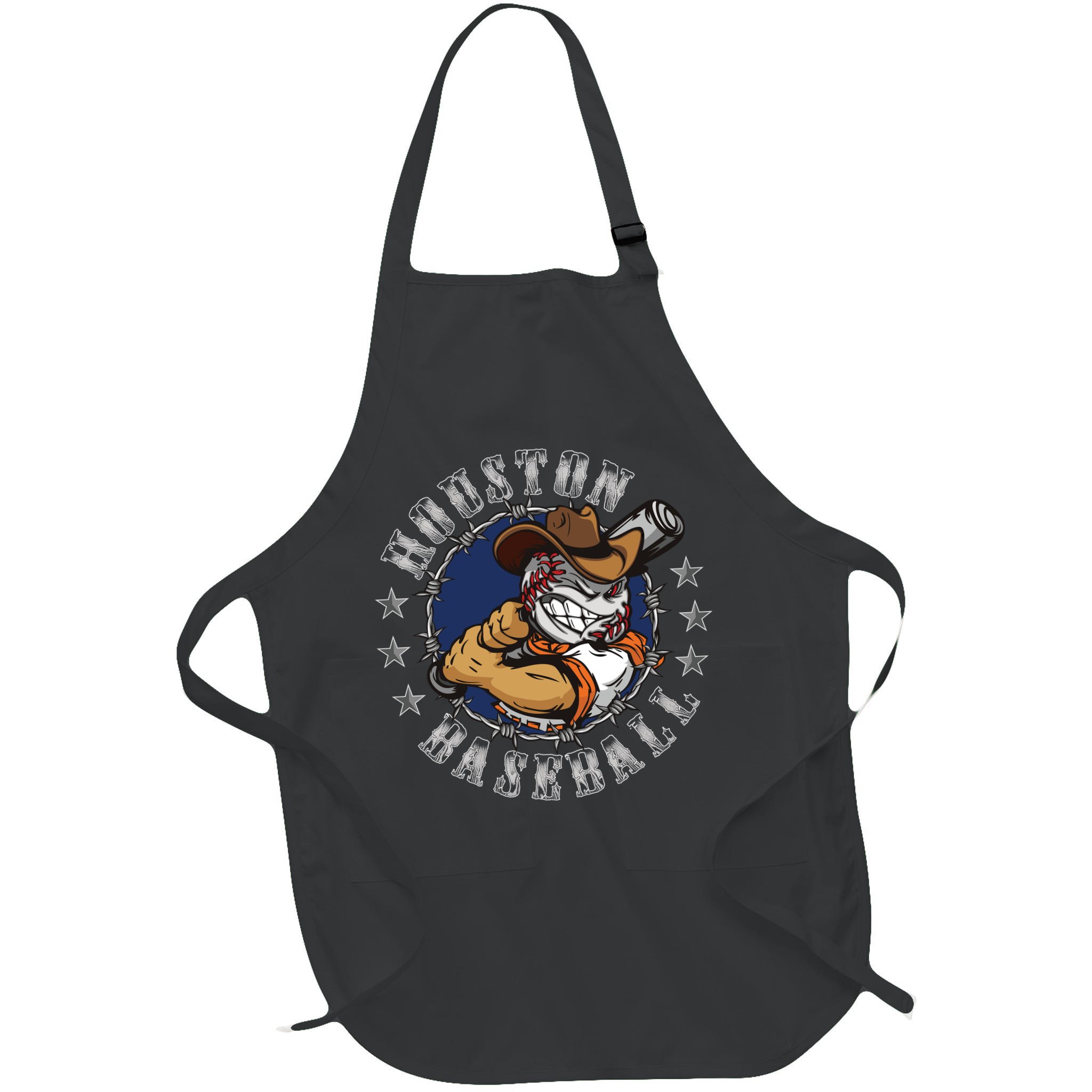 Houston Baseball Cartoon Apron
