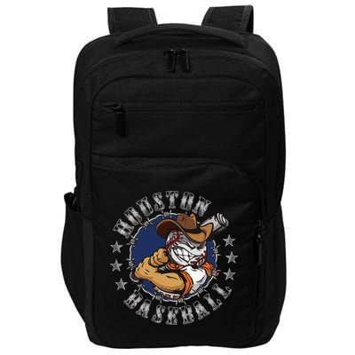 Houston Baseball Cartoon Impact Tech Backpack