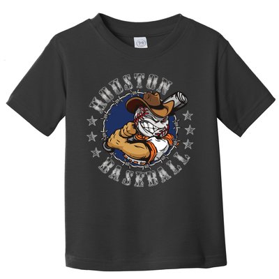 Houston Baseball Cartoon Toddler T-Shirt