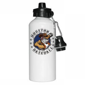 Houston Baseball Cartoon Aluminum Water Bottle