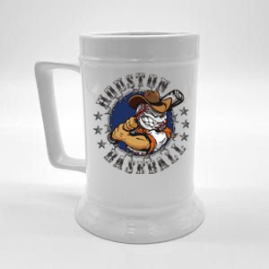 Houston Baseball Cartoon Beer Stein