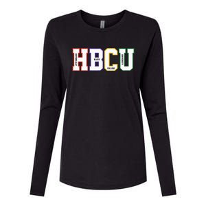 Historically Black College University Student HBCU Made Womens Cotton Relaxed Long Sleeve T-Shirt