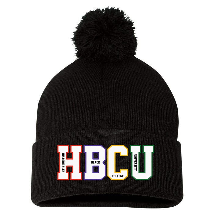 Historically Black College University Student HBCU Made Pom Pom 12in Knit Beanie