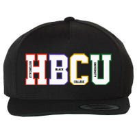 Historically Black College University Student HBCU Made Wool Snapback Cap