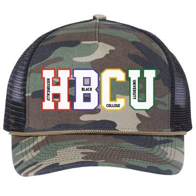 Historically Black College University Student HBCU Made Retro Rope Trucker Hat Cap