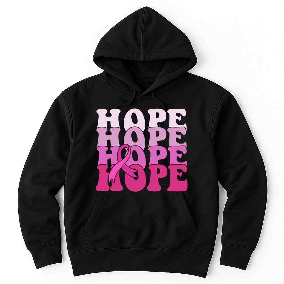 Hope Breast Cancer Awareness Ribbon Hoodie