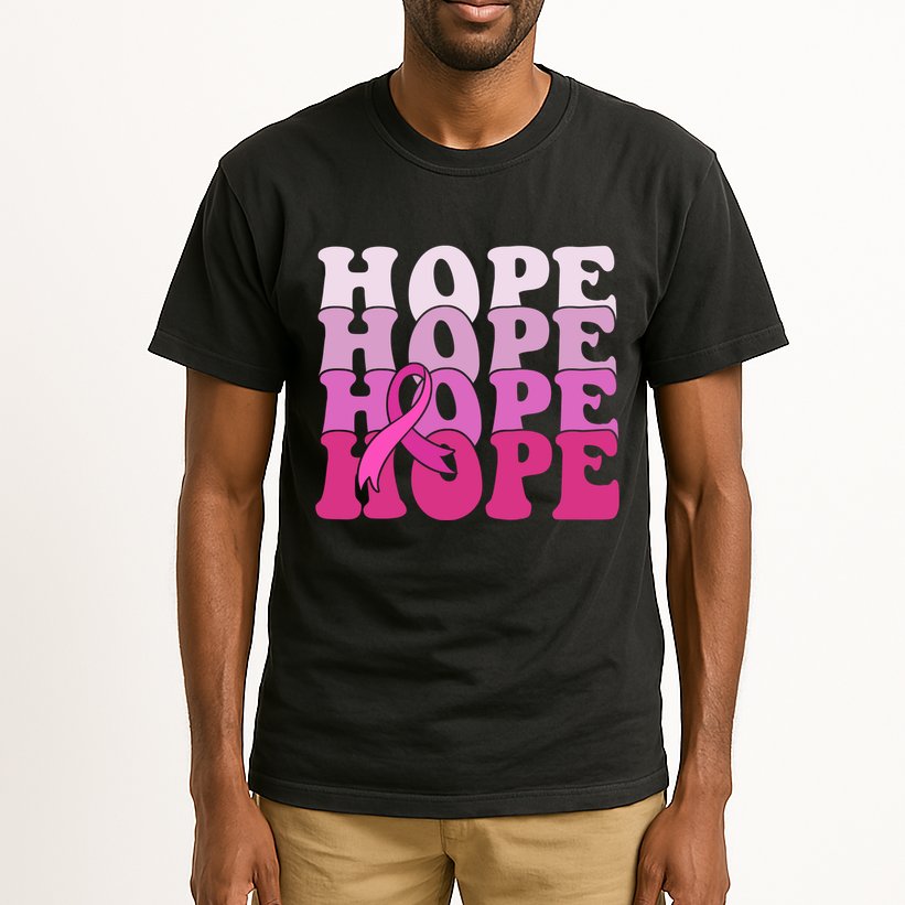 Hope Breast Cancer Awareness Ribbon Tall T-Shirt