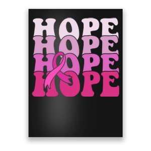 Hope Breast Cancer Awareness Ribbon Poster