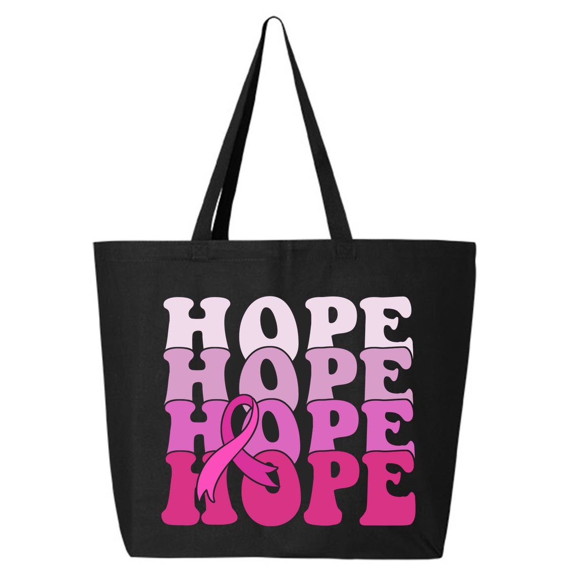 Hope Breast Cancer Awareness Ribbon 25L Jumbo Tote