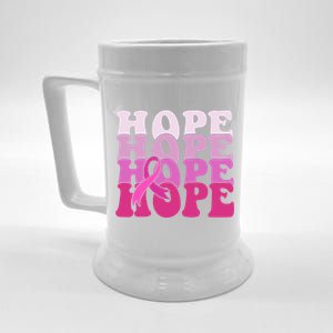 Hope Breast Cancer Awareness Ribbon Beer Stein