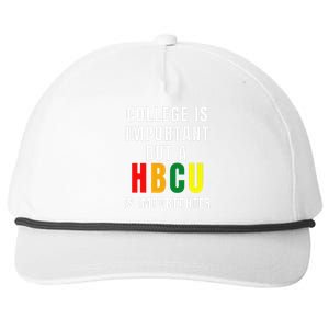 Historically Black College University Student HBCU Novelty Snapback Five-Panel Rope Hat