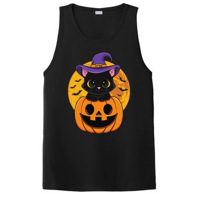 Halloween Black Cat Witch Hat Pumpkin For PosiCharge Competitor Tank