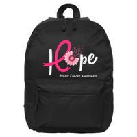 Hope Breast Cancer P.I.N.K Ribbons Sunflower 16 in Basic Backpack