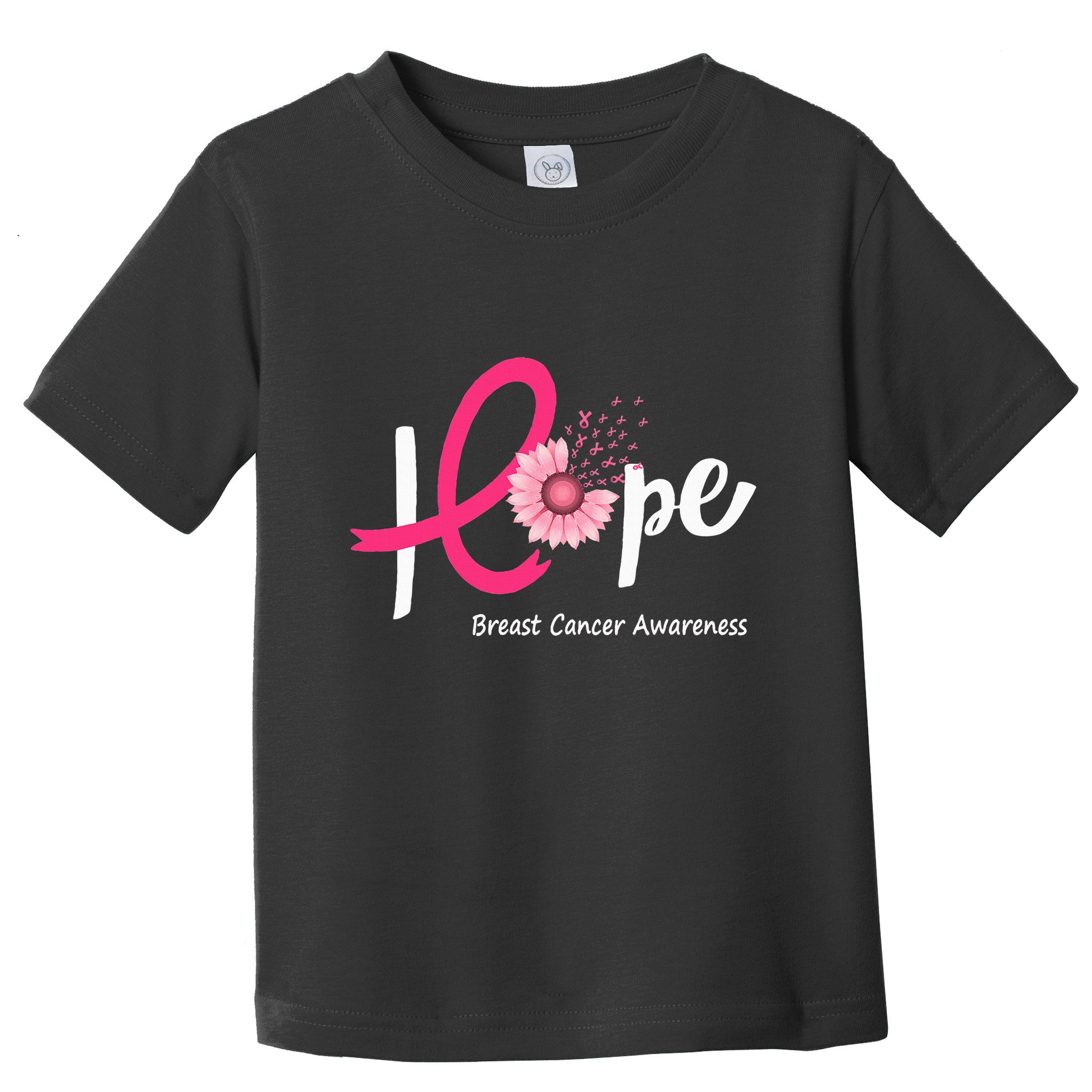 Hope Breast Cancer P.I.N.K Ribbons Sunflower Toddler T-Shirt