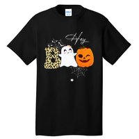 Hey Boo Cute Ghost Pumpkin Face Halloween Tall T-Shirt