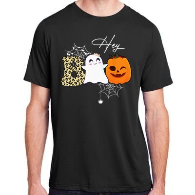 Hey Boo Cute Ghost Pumpkin Face Halloween Adult ChromaSoft Performance T-Shirt