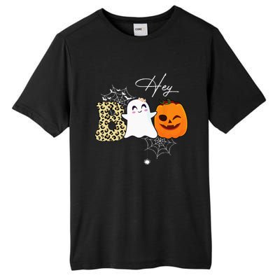 Hey Boo Cute Ghost Pumpkin Face Halloween Tall Fusion ChromaSoft Performance T-Shirt