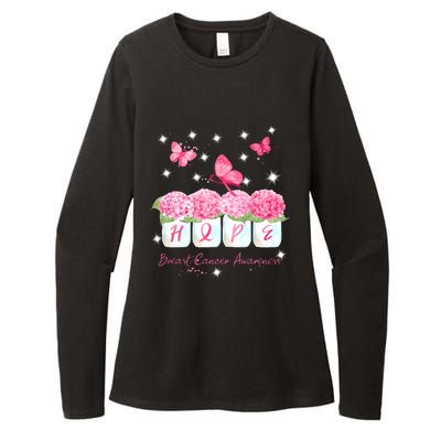 Hope Breast Cancer Awareness Womens CVC Long Sleeve Shirt