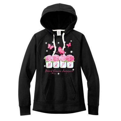 Hope Breast Cancer Awareness Women's Fleece Hoodie