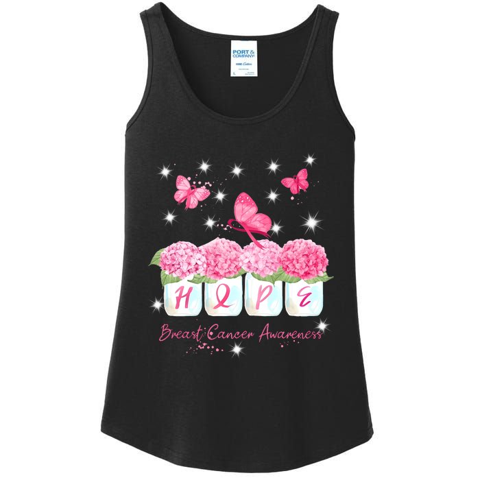 Hope Breast Cancer Awareness Ladies Essential Tank