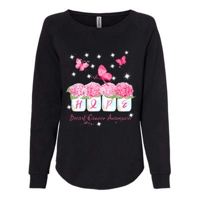 Hope Breast Cancer Awareness Womens California Wash Sweatshirt