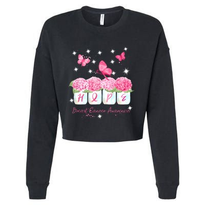 Hope Breast Cancer Awareness Cropped Pullover Crew