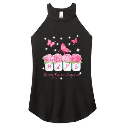 Hope Breast Cancer Awareness Women's Perfect Tri Rocker Tank