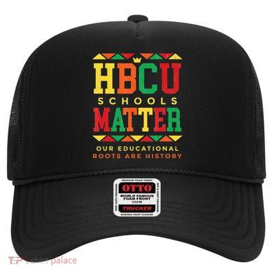 HBCU Black College School Matters African American Student High Crown Mesh Back Trucker Hat