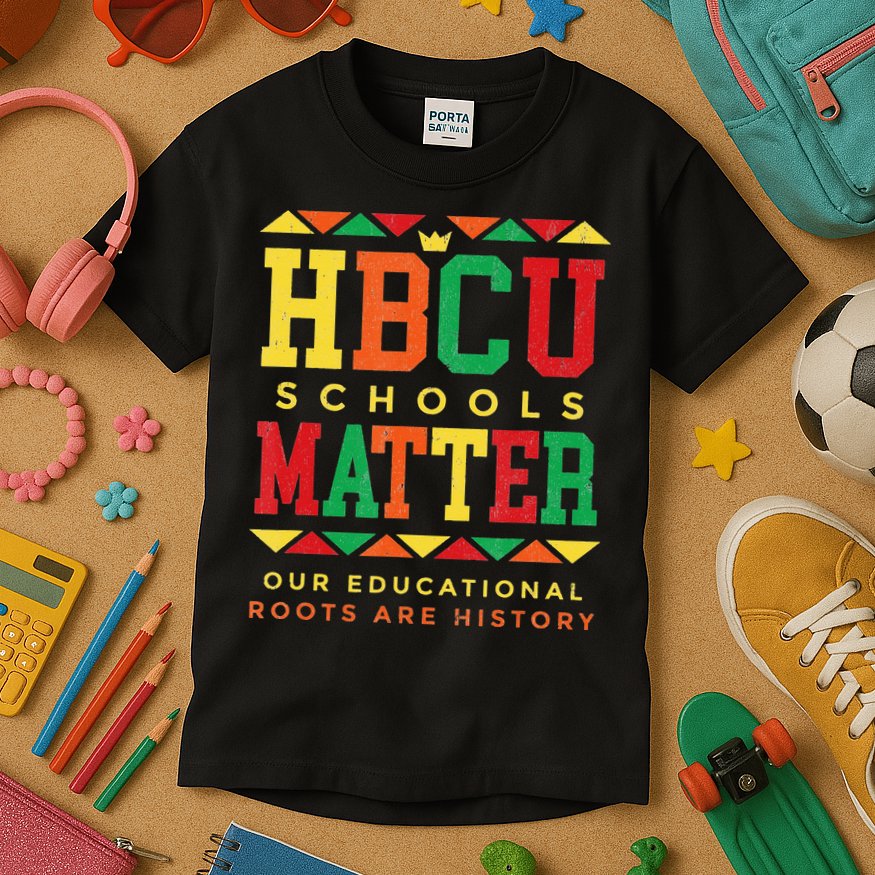 HBCU Black College School Matters African American Student Kids T-Shirt