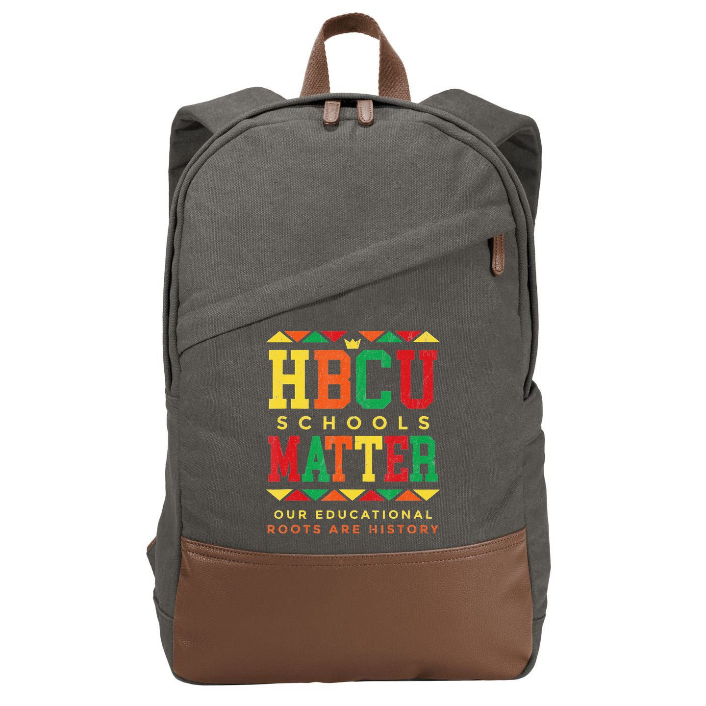 HBCU Black College School Matters African American Student Cotton Canvas Backpack