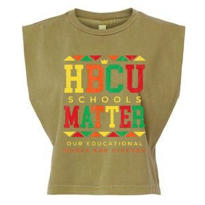 HBCU Black College School Matters African American Student Garment-Dyed Women's Muscle Tee